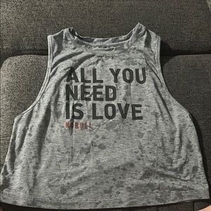 NOBULL Gray Muscle Tee - All You Need Is Love